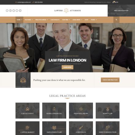 ThemeForest Lawyer Attorneys