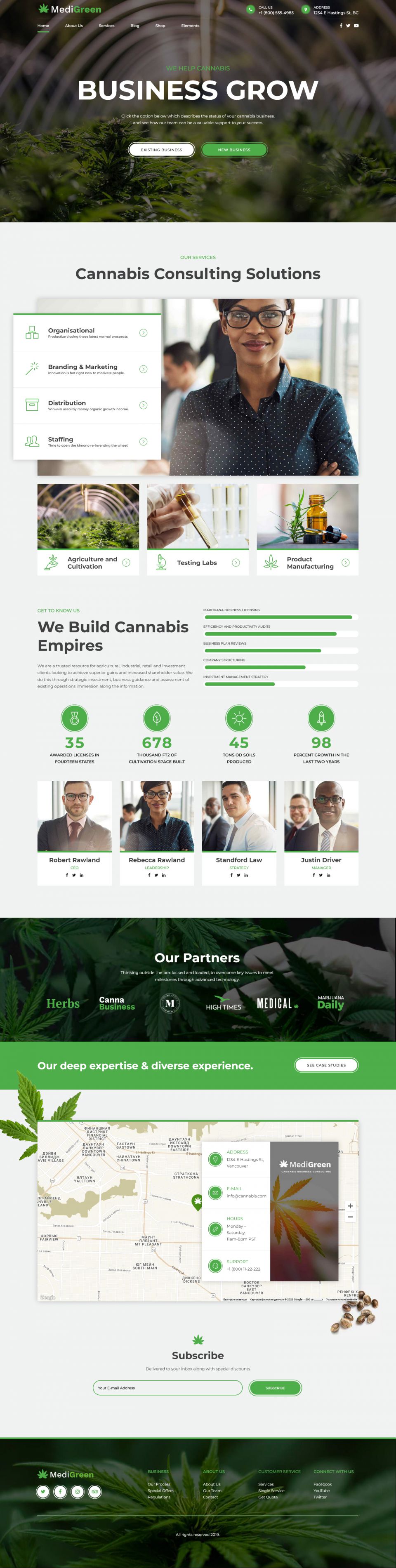 WordPress template ThemeForest MediGreen