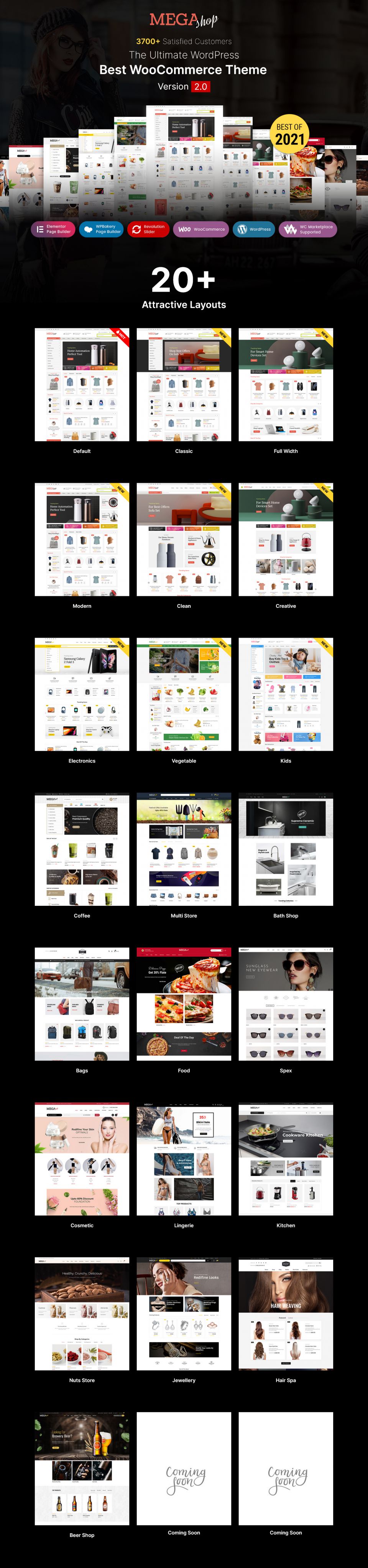 WordPress template ThemeForest Mega Shop