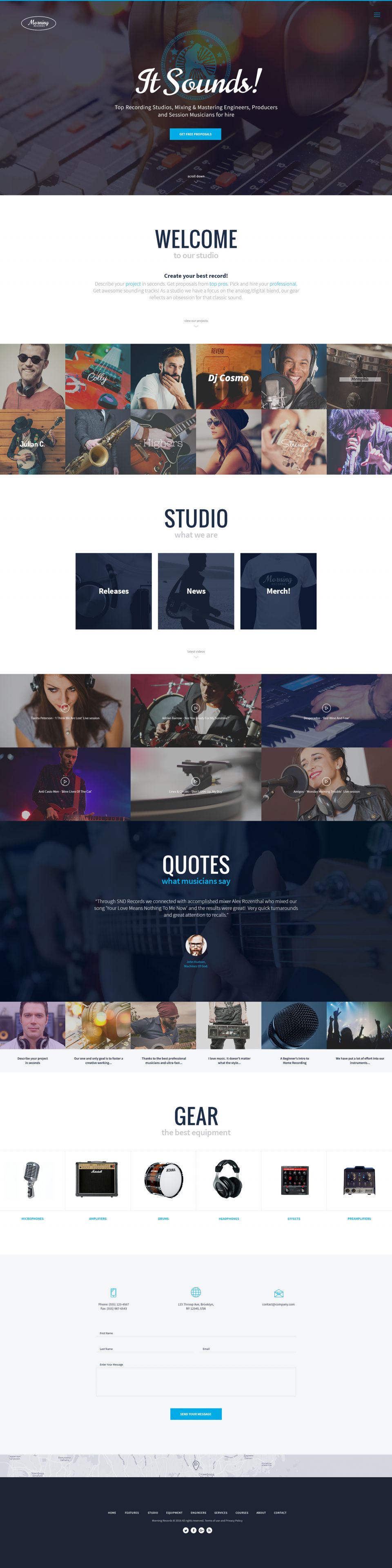 ThemeForest Morning Records v1.2.0 15857291 a recording studio