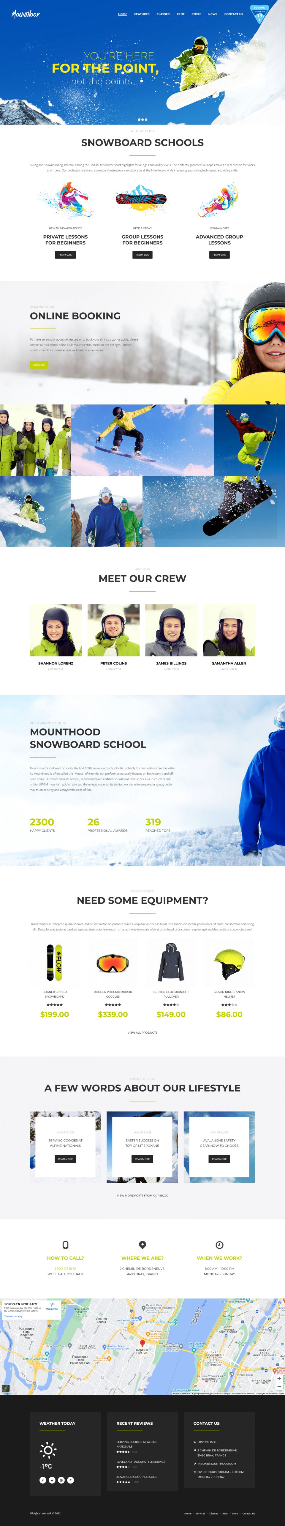 WordPress template ThemeForest Mounthood