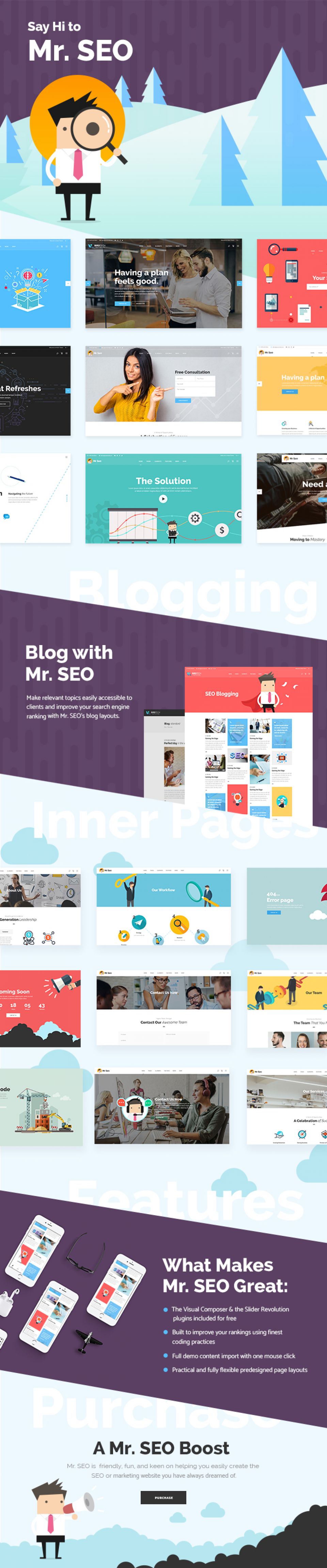 WordPress template ThemeForest Mr. SEO