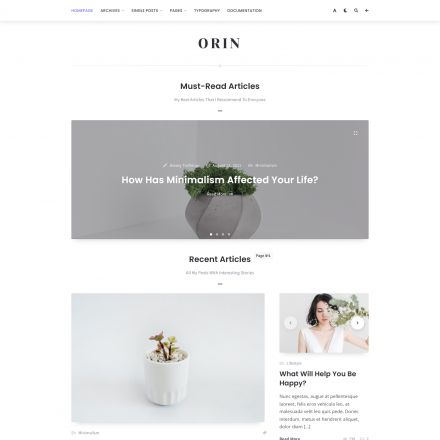 ThemeForest Orin