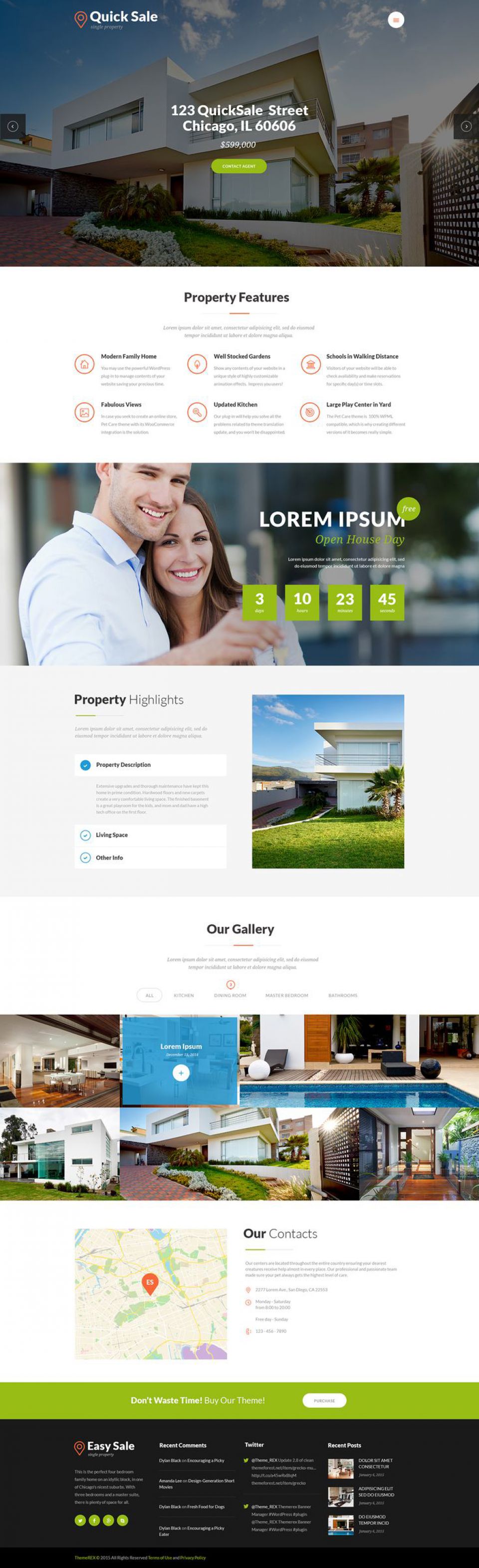 WordPress template ThemeForest Quick Sale