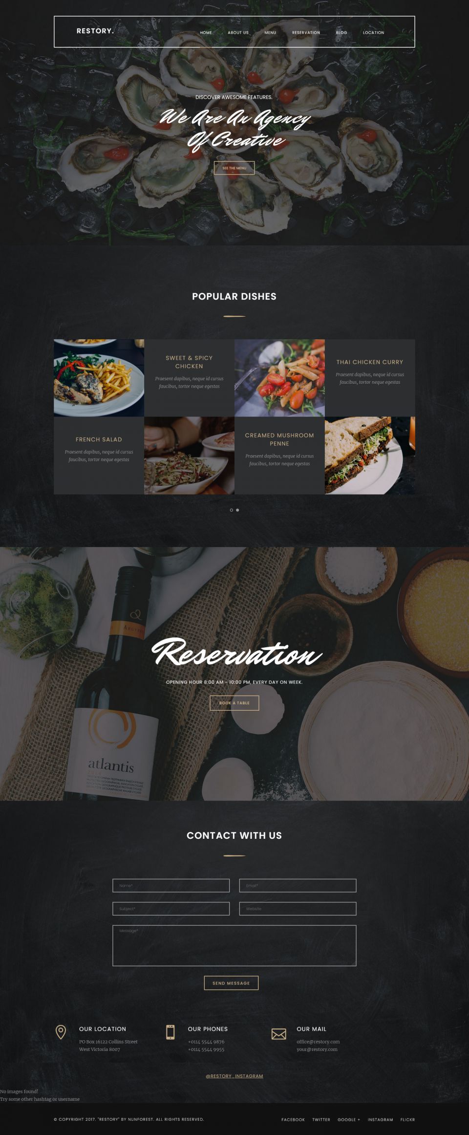 WordPress template ThemeForest Restory