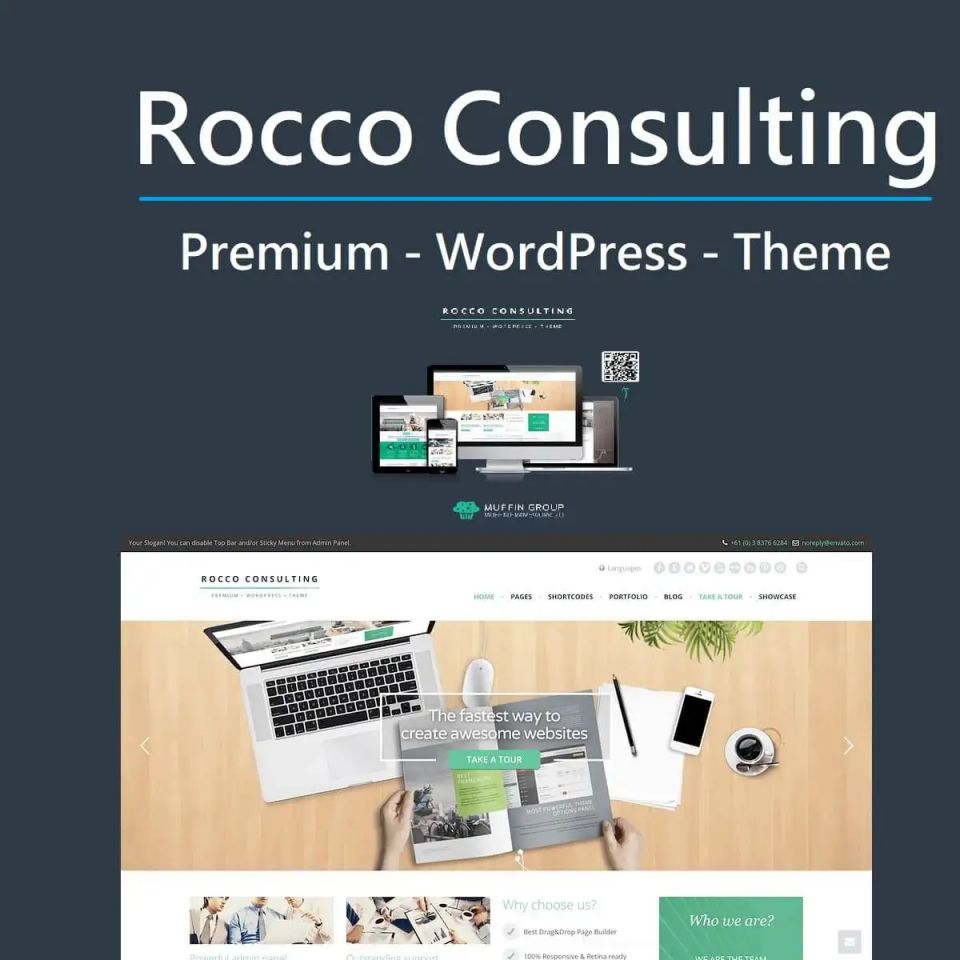 WordPress template ThemeForest Rocco