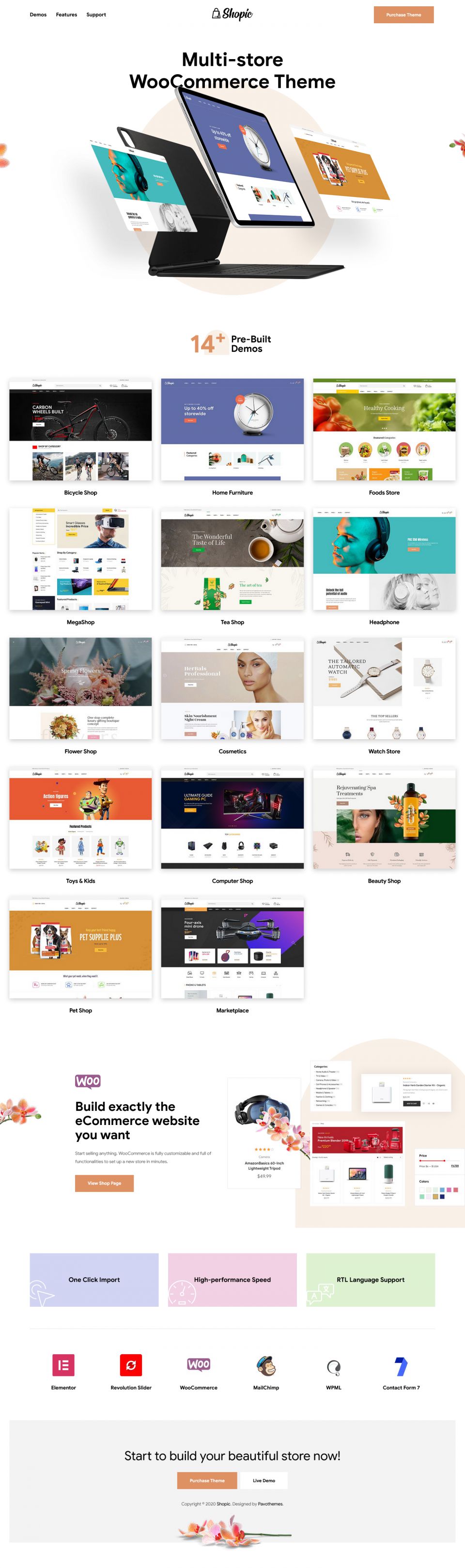 WordPress template ThemeForest Shopic