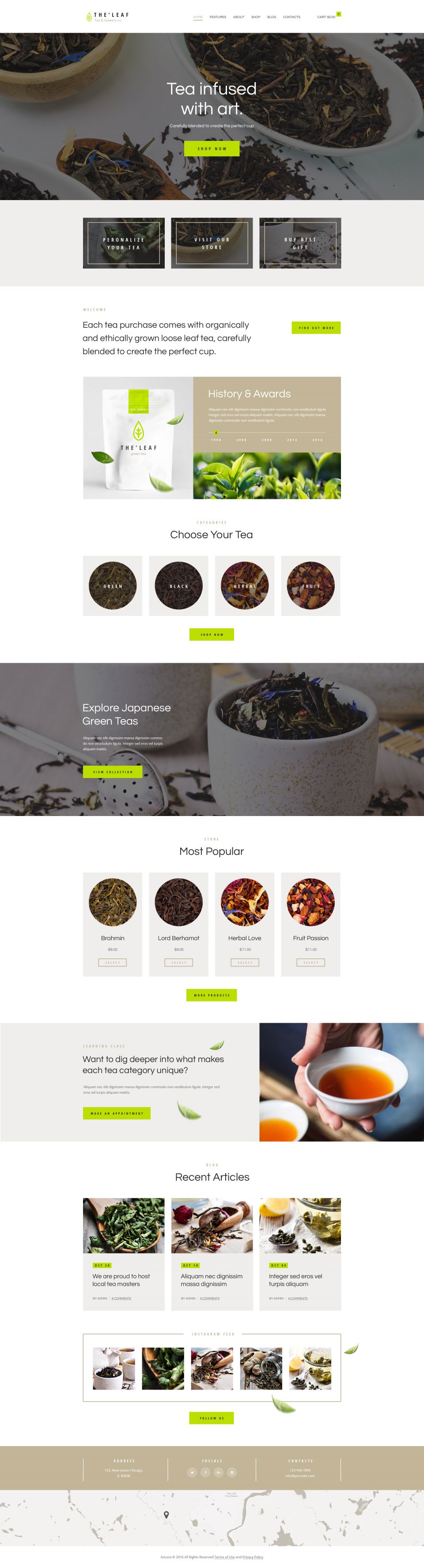 WordPress template ThemeForest TheLeaf