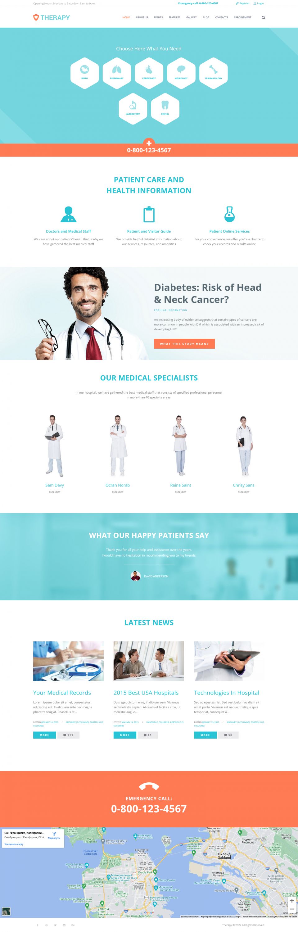 WordPress template ThemeForest Therapy