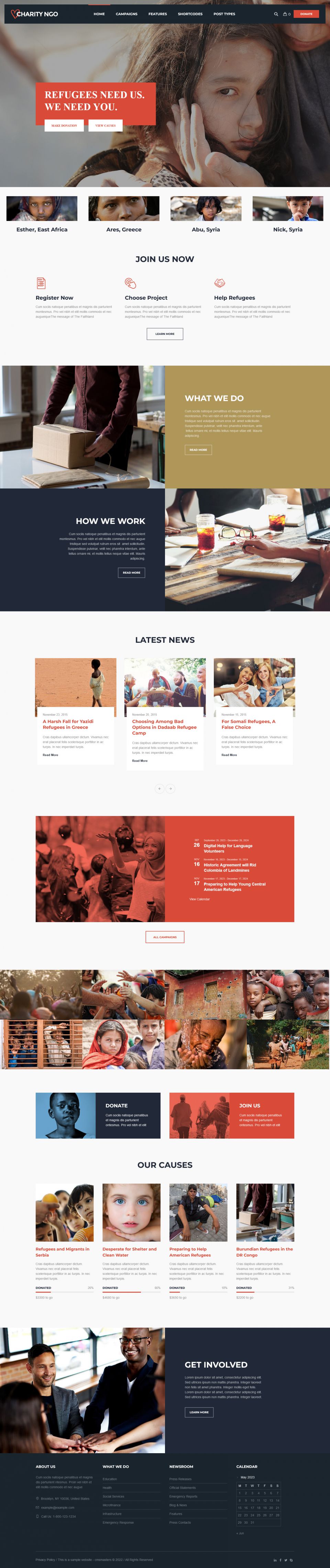 WordPress template ThemeForest Charity NGO