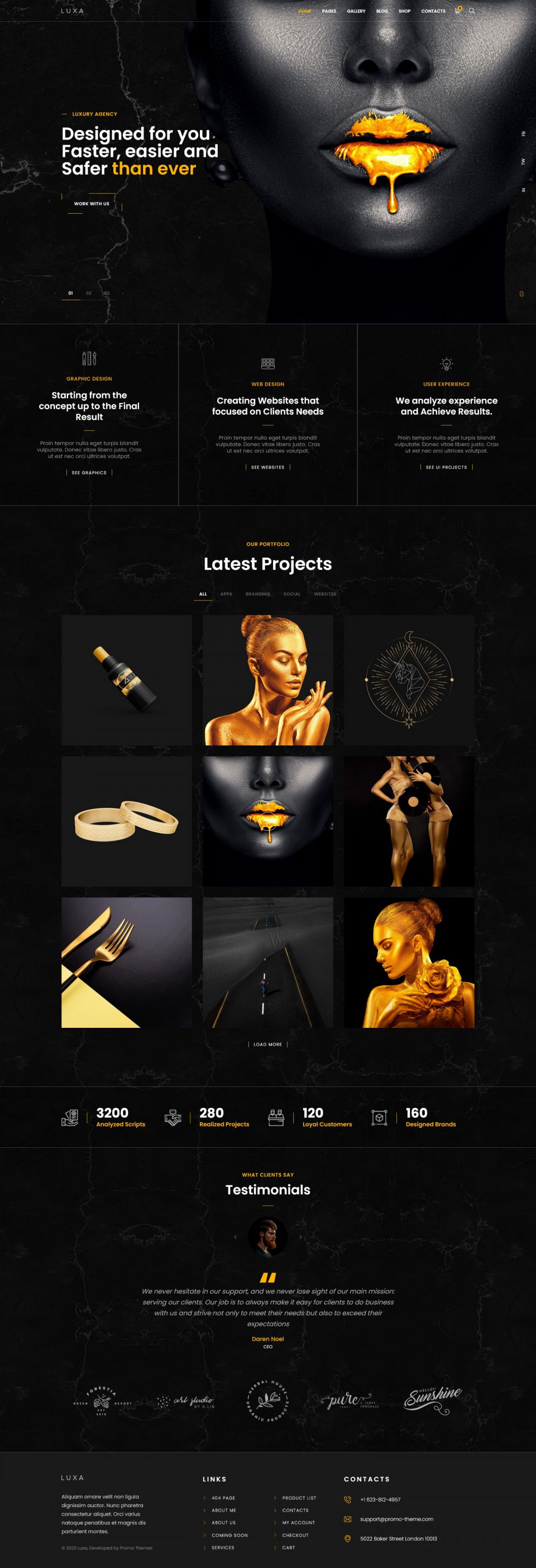 WordPress template ThemeForest Luxa