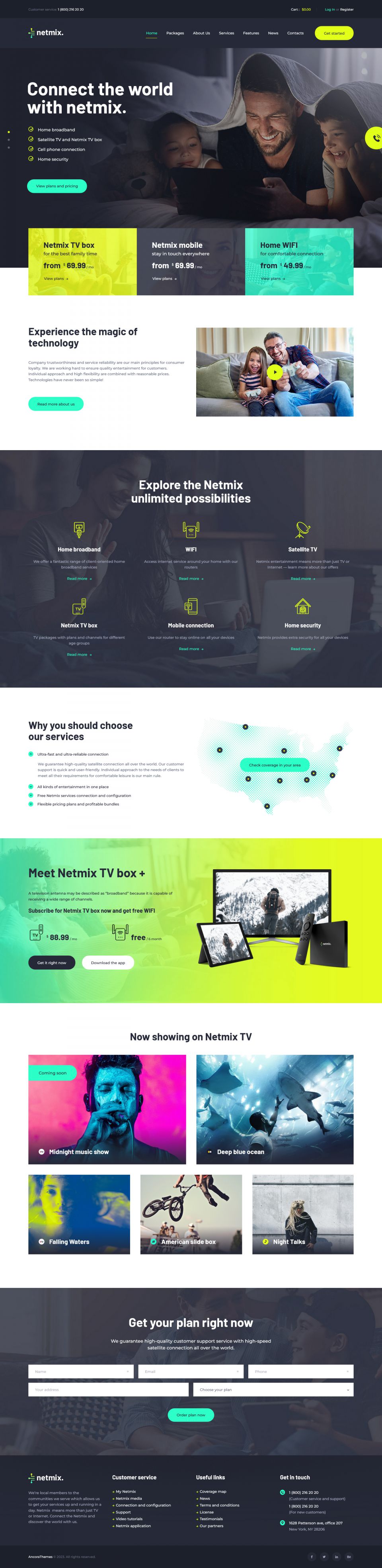 WordPress template ThemeForest Netmix