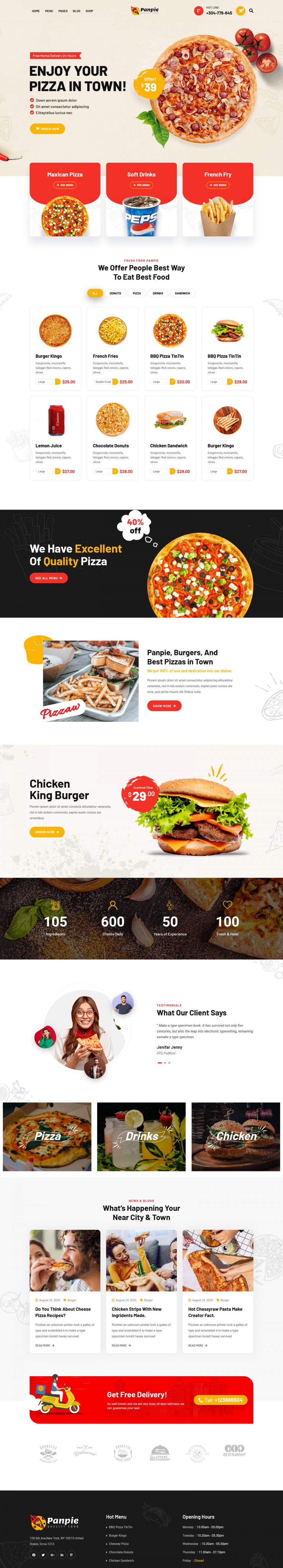 WordPress template ThemeForest Panpie