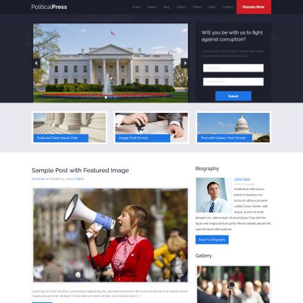 ThemeForest Political Press