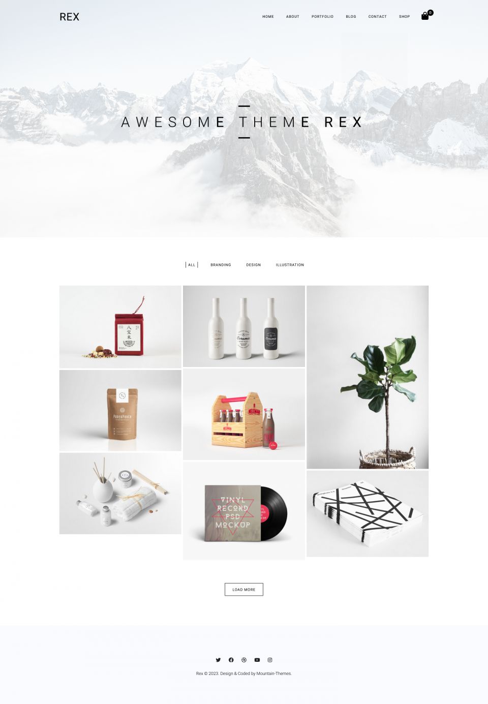 WordPress template ThemeForest Rex