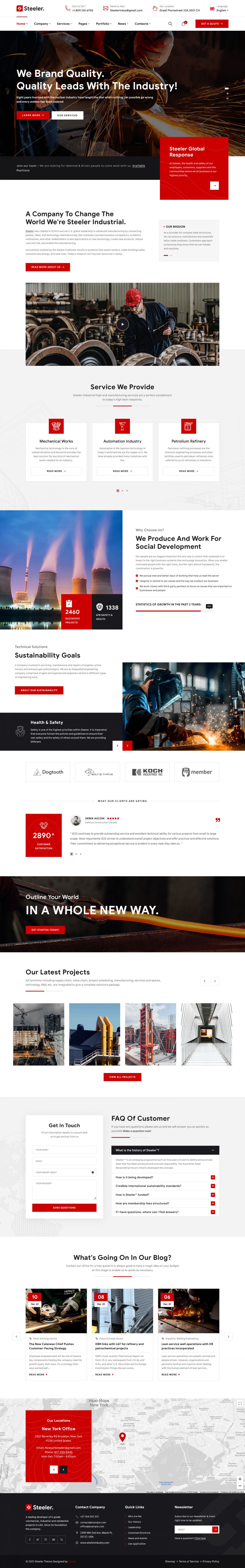 WordPress template ThemeForest Steeler