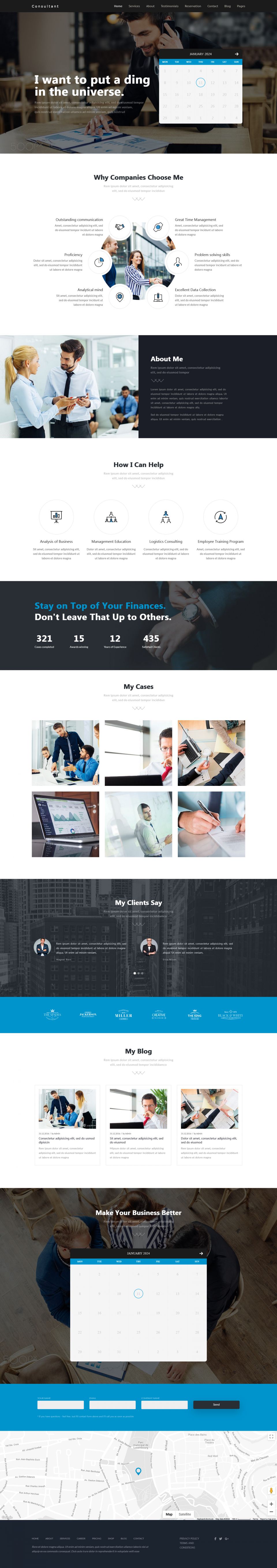 WordPress template ThemeForest Consultant