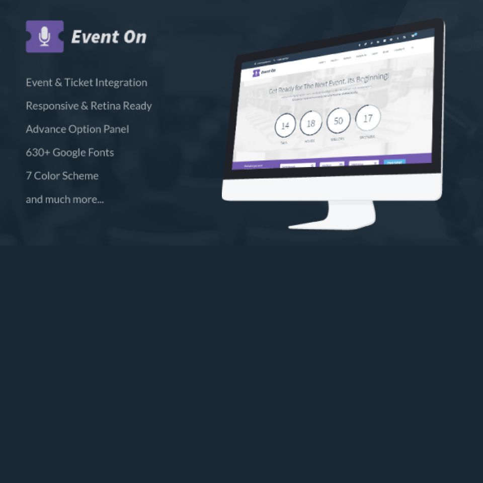 WordPress template ThemeForest Event On