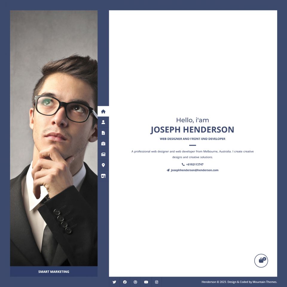 WordPress template ThemeForest Henderson