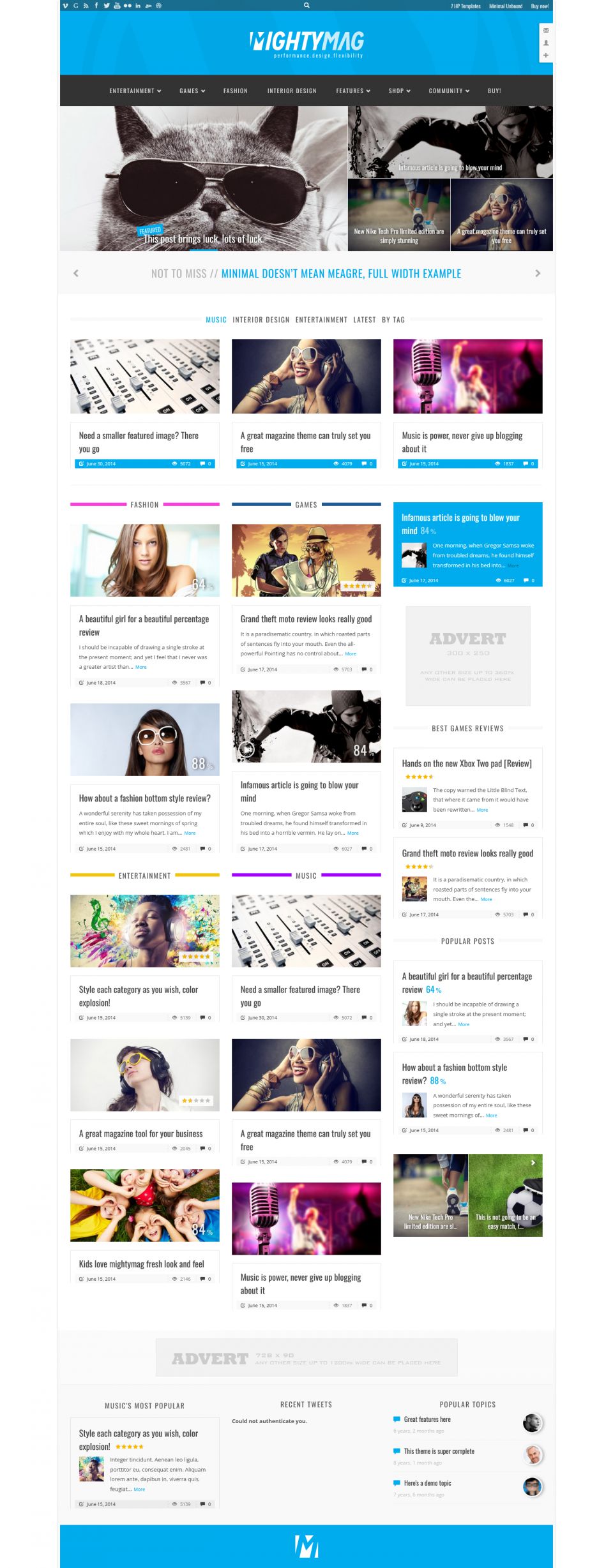 WordPress template ThemeForest MightyMag