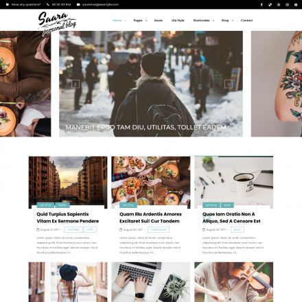 ThemeForest Saara