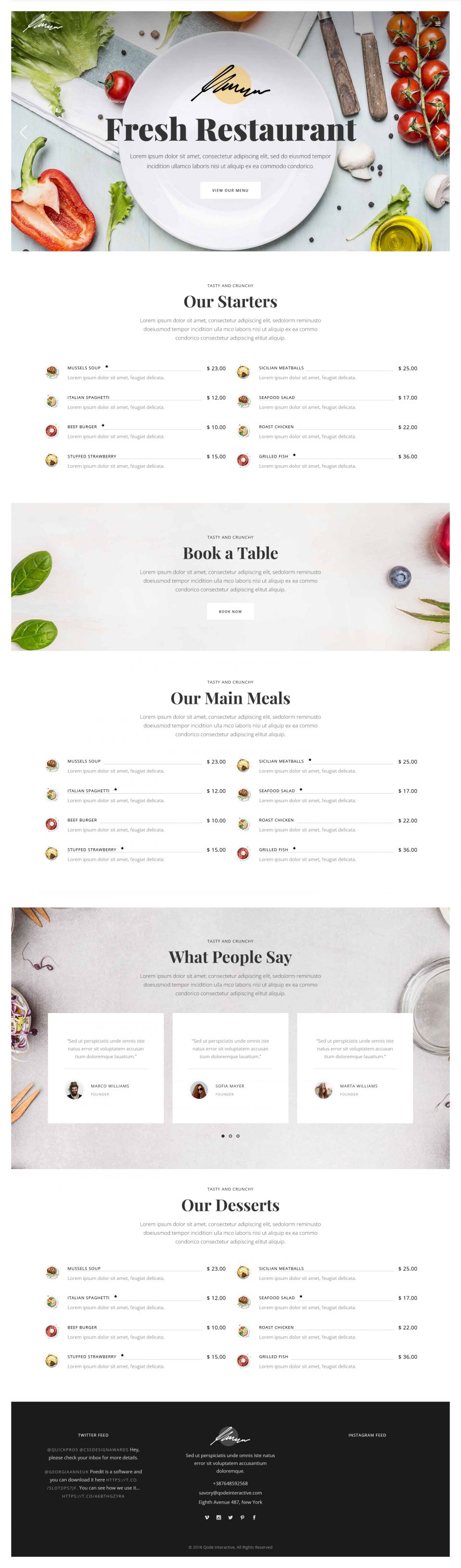 WordPress template ThemeForest Savory