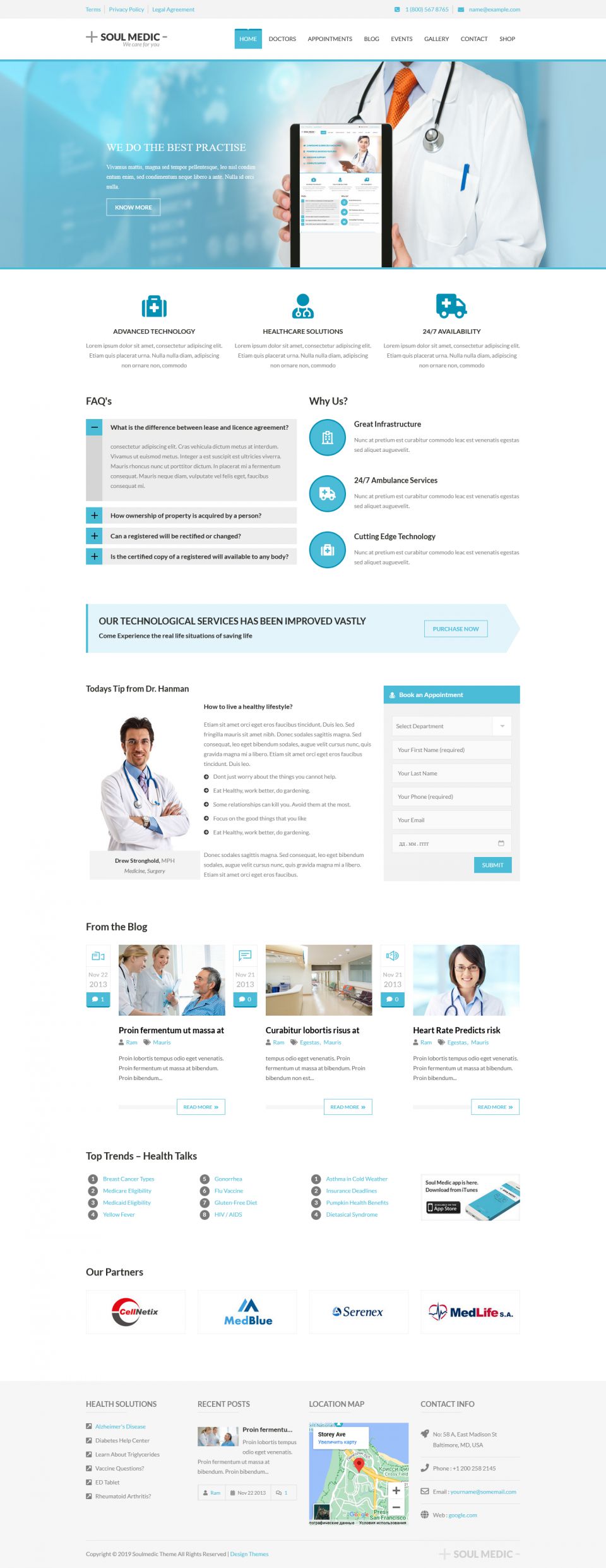 WordPress template ThemeForest SoulMedic