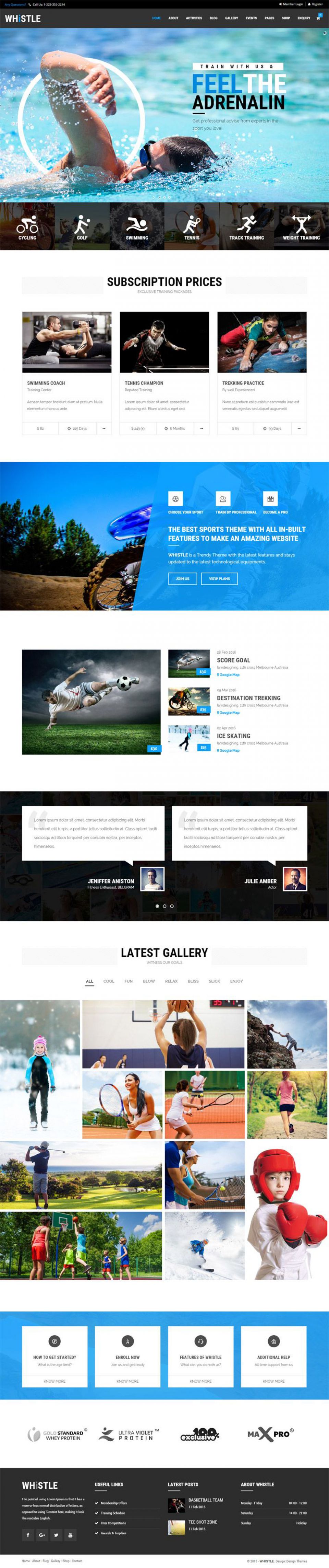 WordPress template ThemeForest Whistle