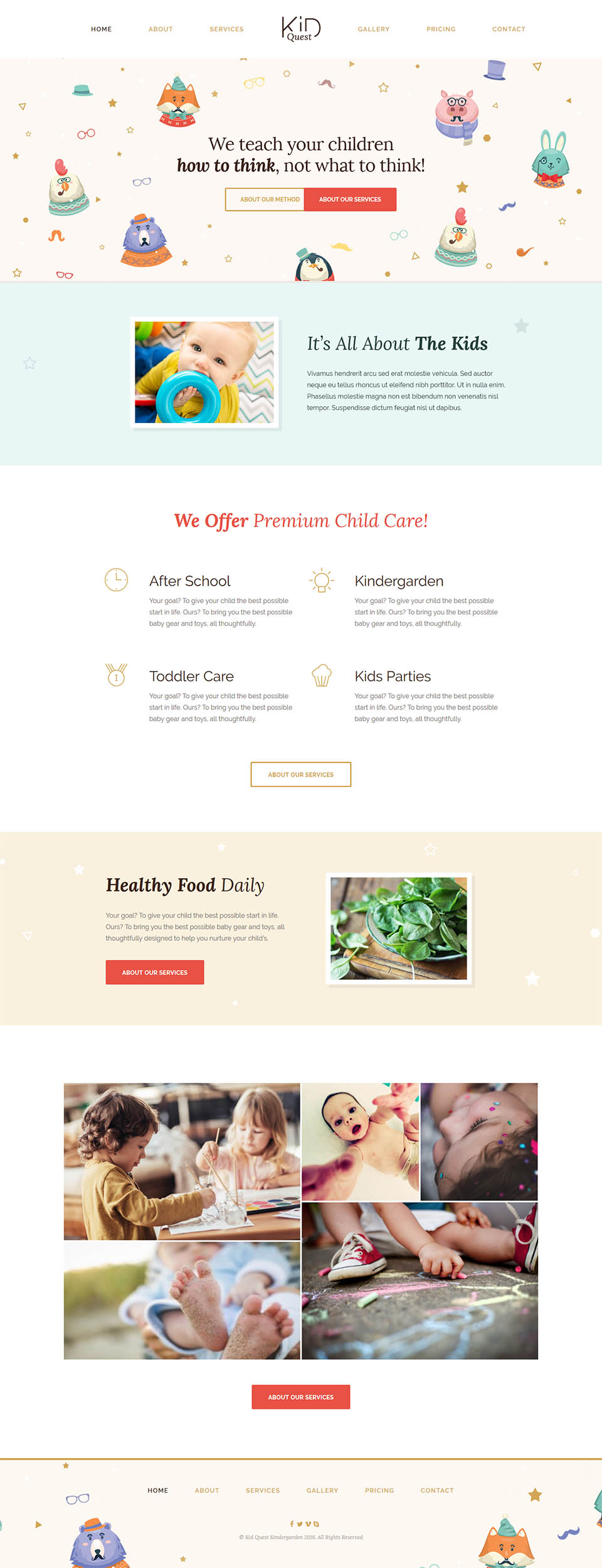 WordPress template ThemeFuse Kid Quest