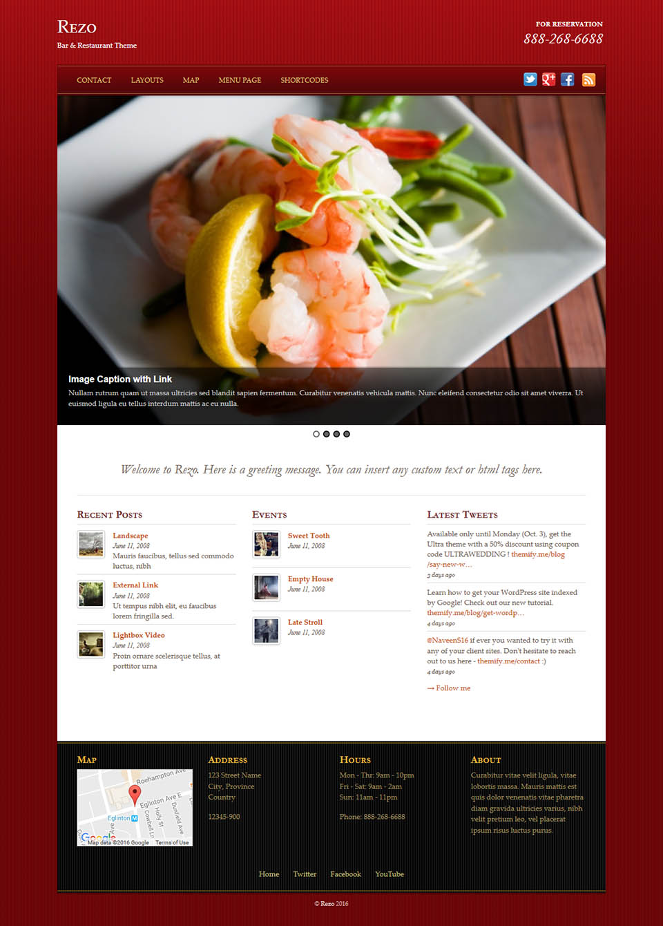 WordPress template Themify Rezo