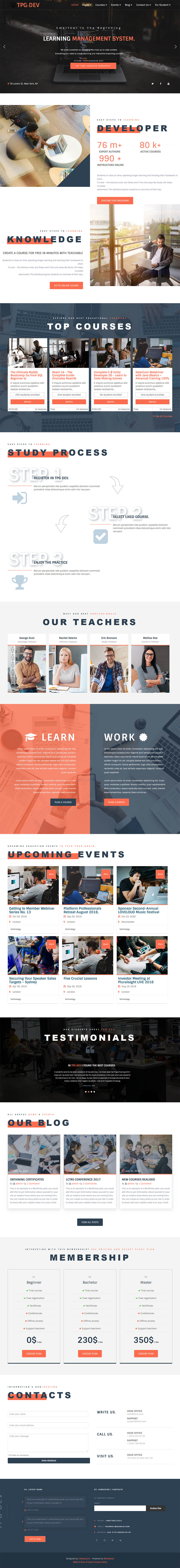 WordPress template TPG Dev