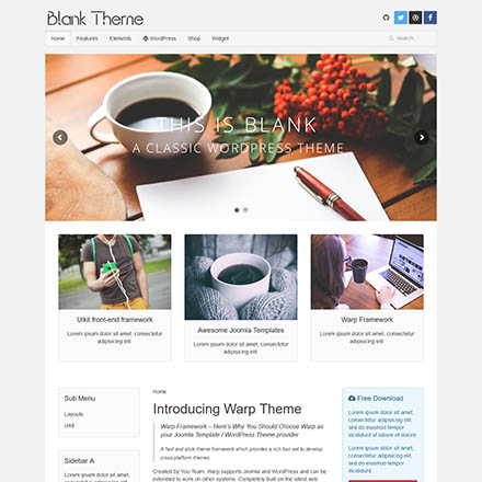 WarpTheme Blank Pro