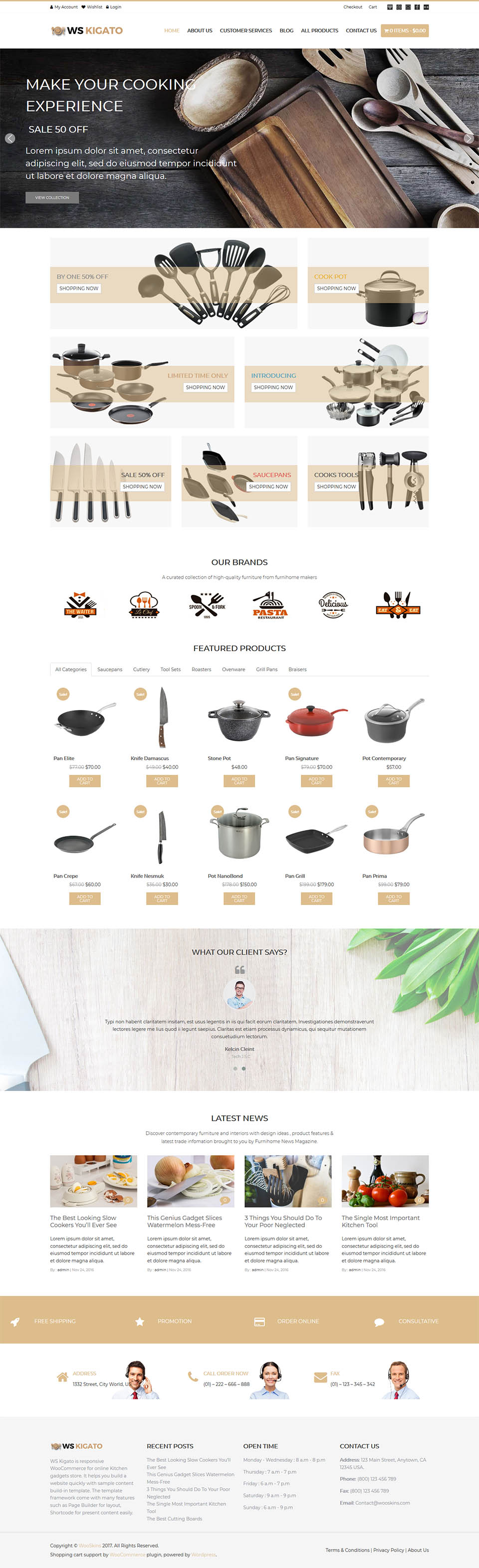 WordPress template WooSkins Kigato