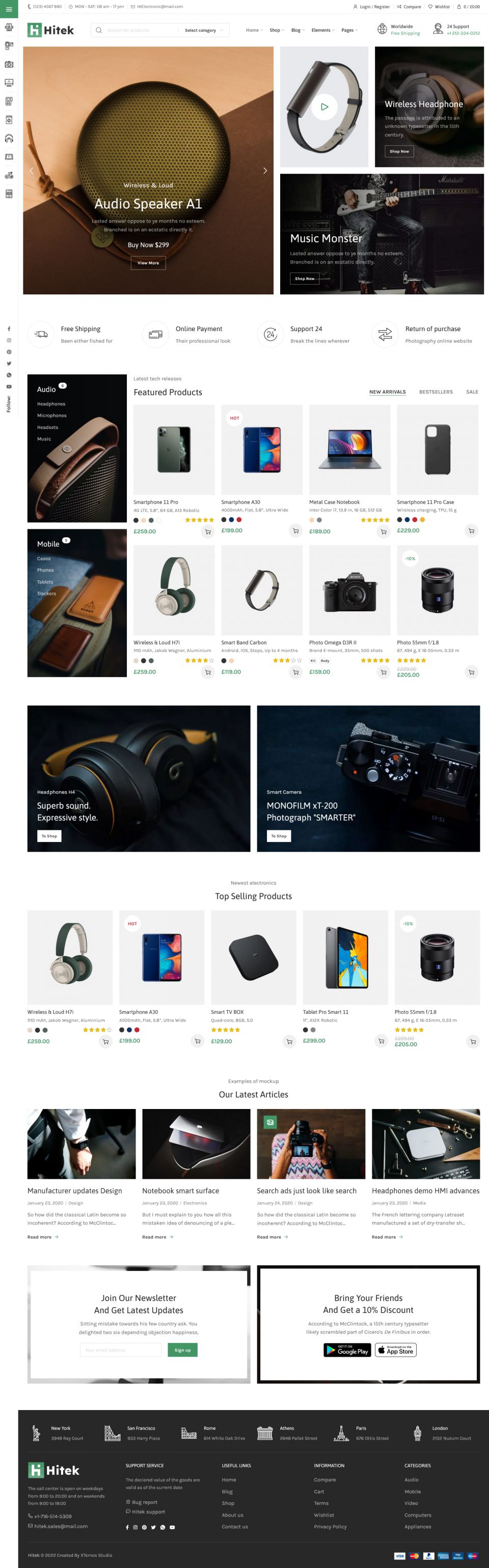 WordPress template XTemos Vega