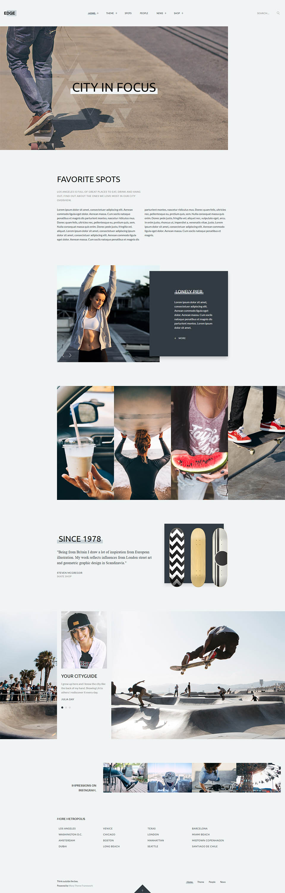 WordPress template YOOtheme Edge