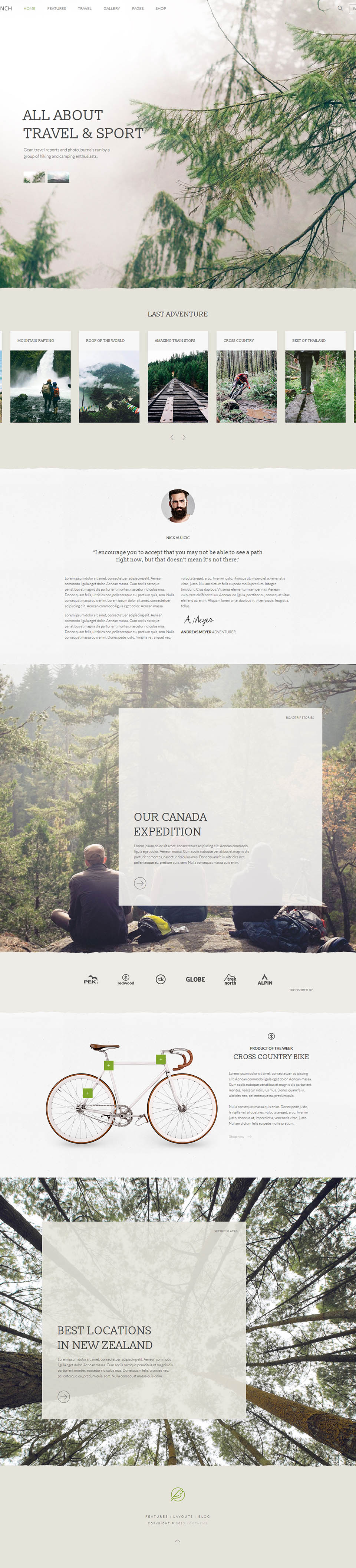 WordPress template YOOtheme Finch