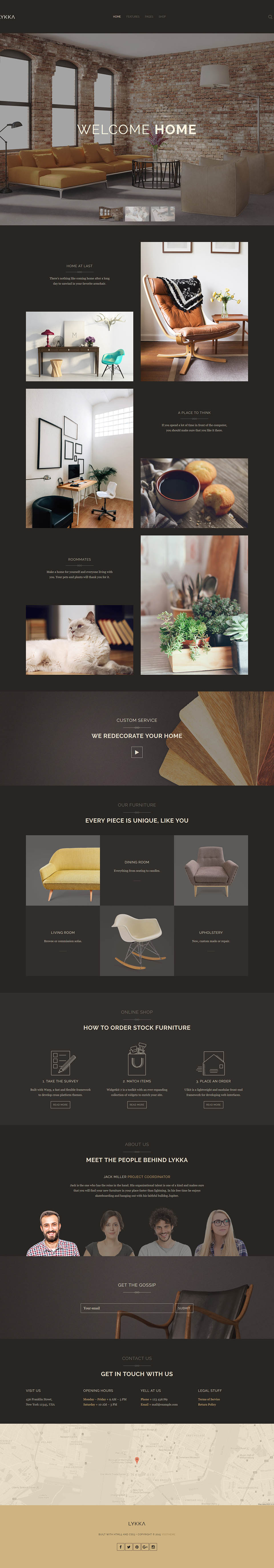 WordPress template YOOtheme Lykka