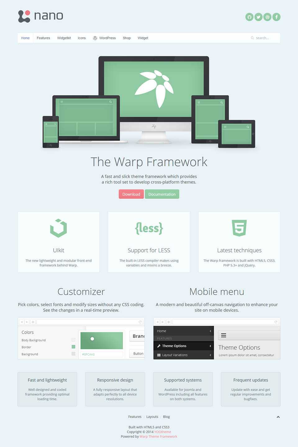 WordPress template YOOtheme Nano3