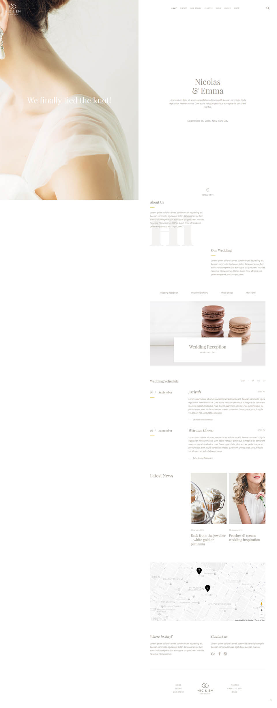 YOOtheme Nic & Em V1.0.8 - Wedding Template Online Shop WordPress