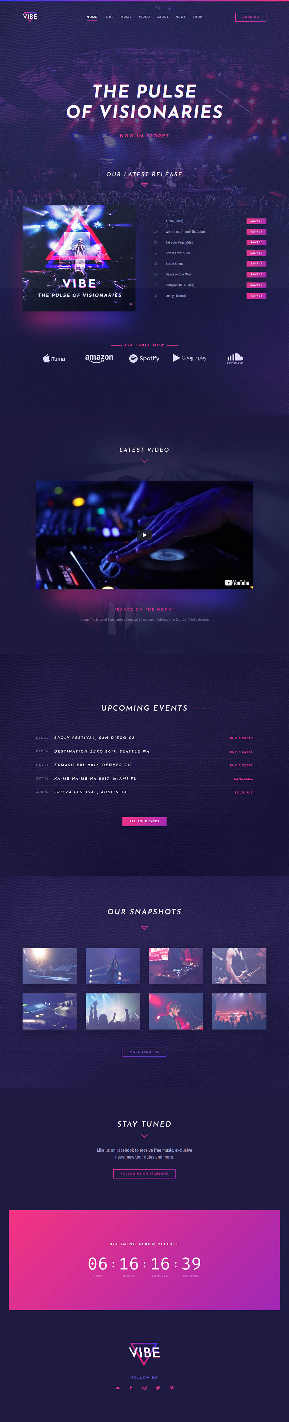 WordPress template YOOtheme Vibe