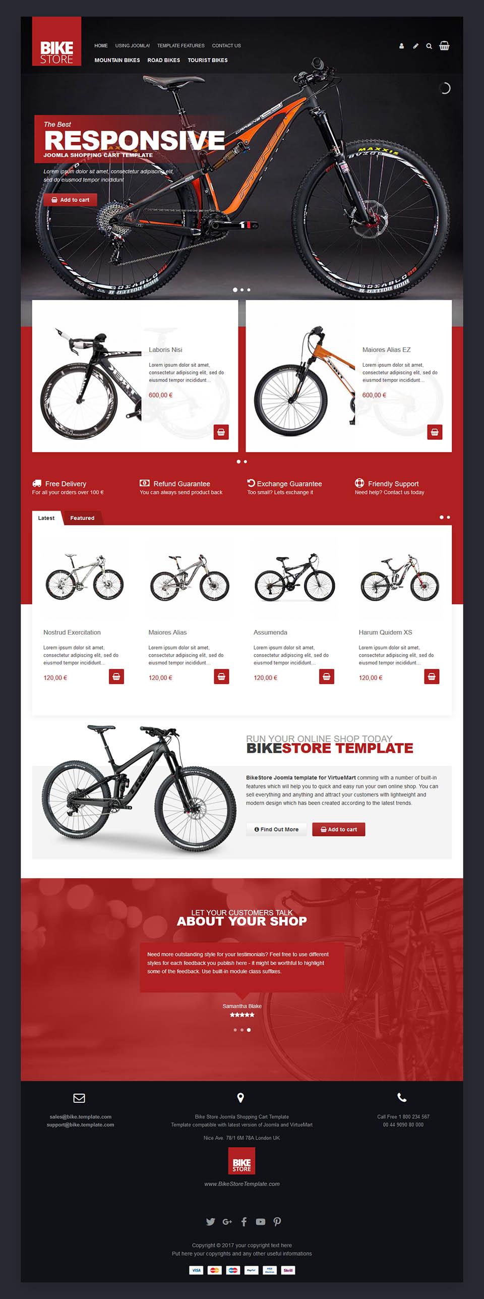 online bicycle shop