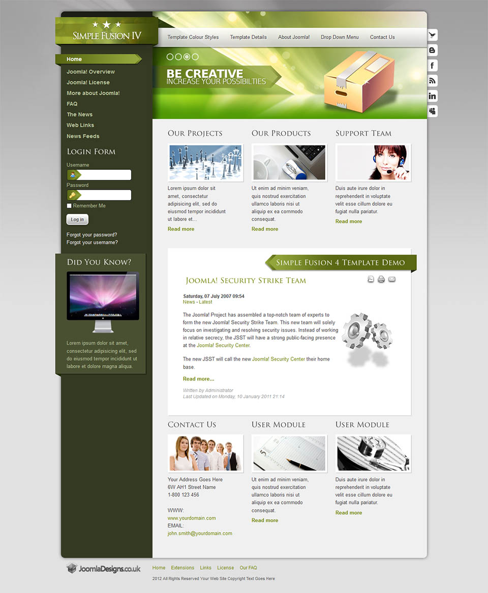 Joomla template EnergizeThemes Simple Fusion 4