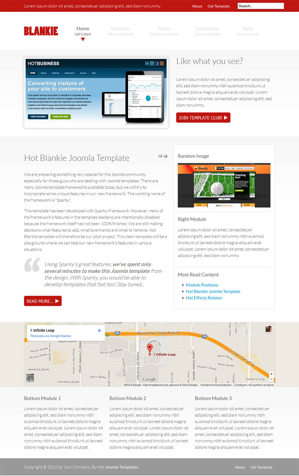 Joomla template HotThemes Blankie