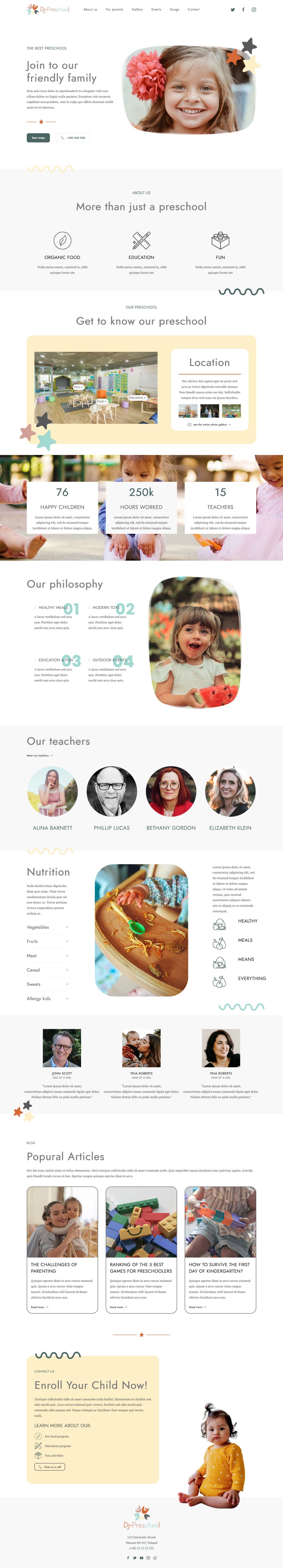 Joomla template DJ-PreSchool