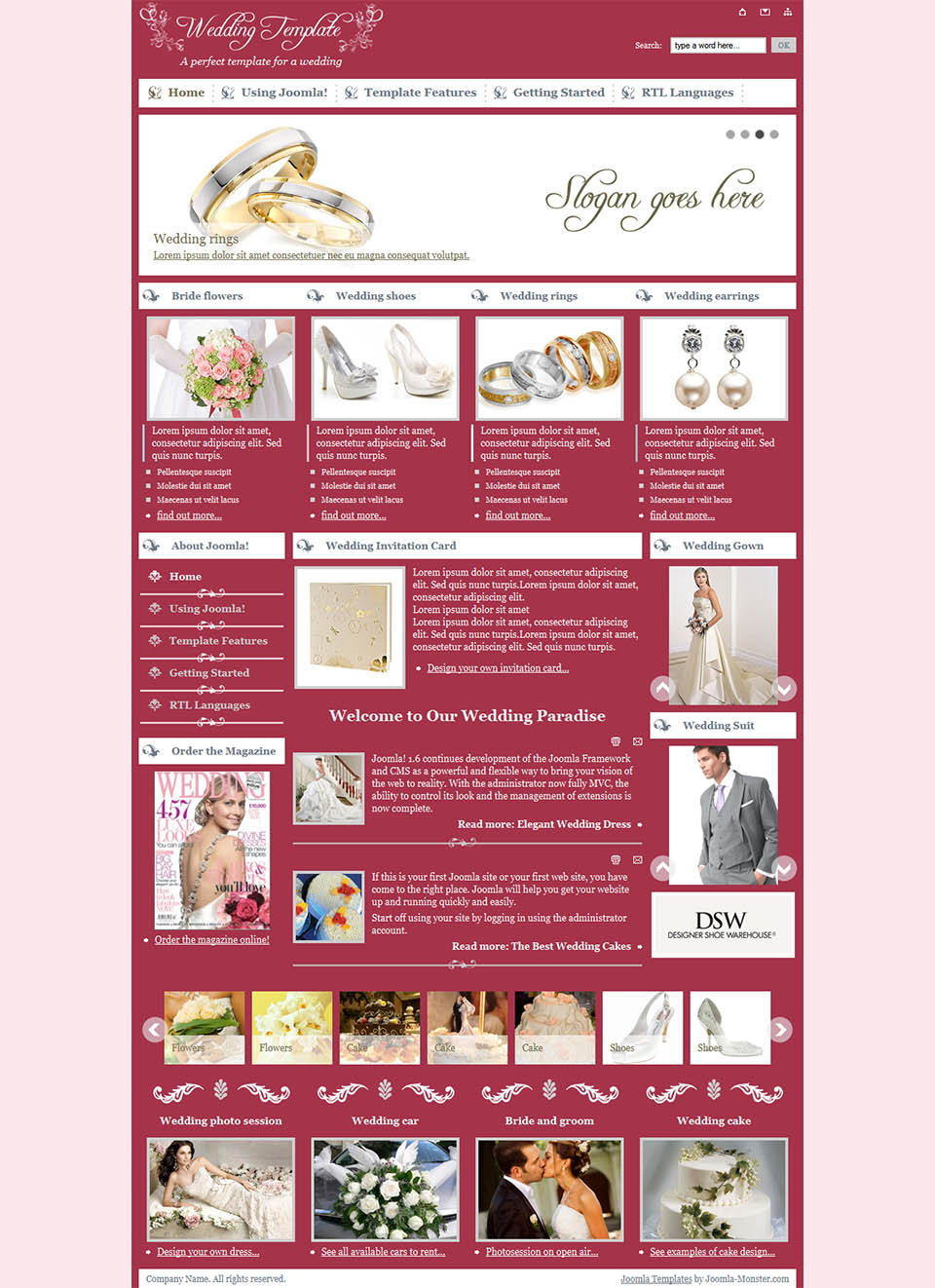 Joomla template Joomla-Monster Wedding05