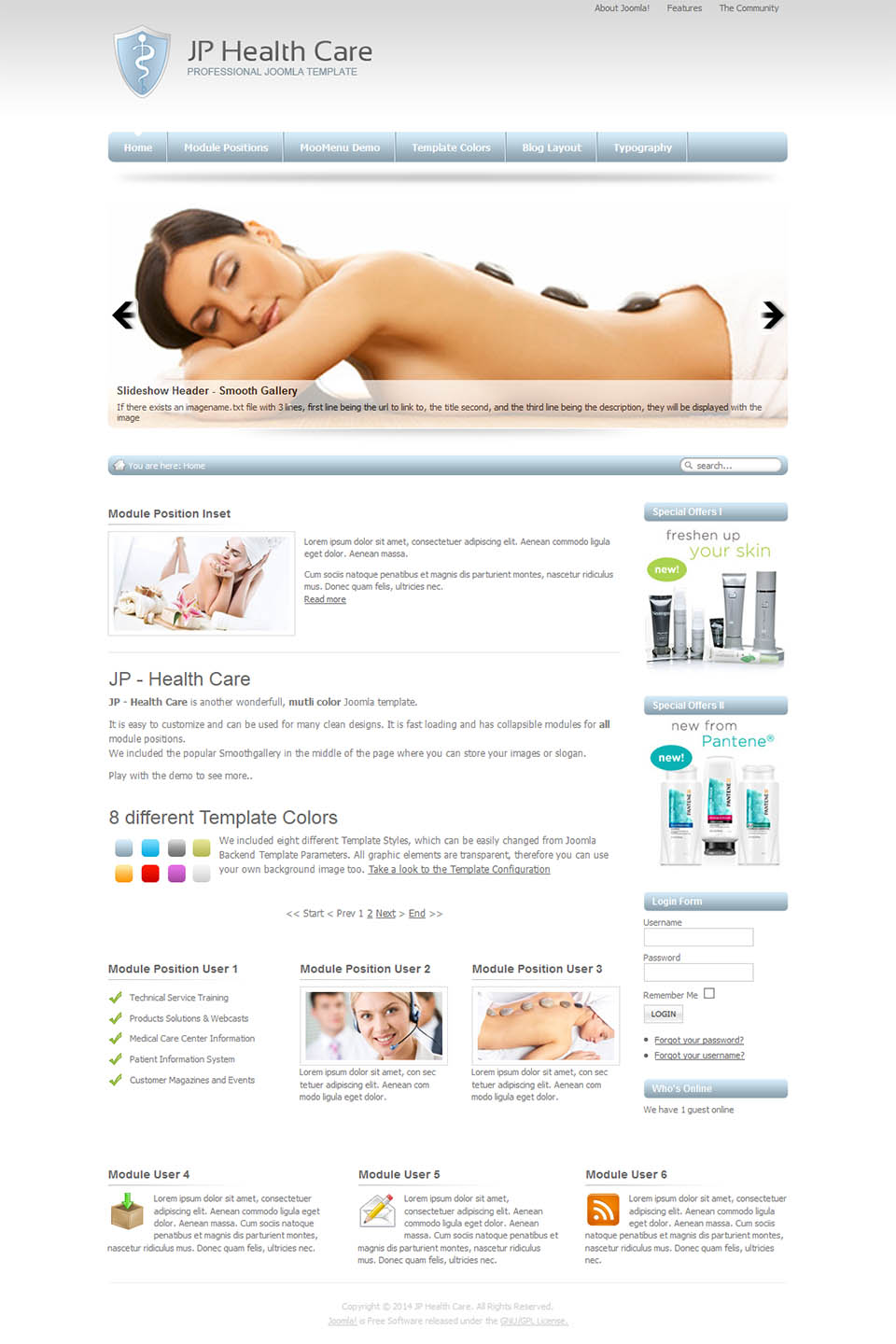 Joomla template JoomlaPlates HealthCare