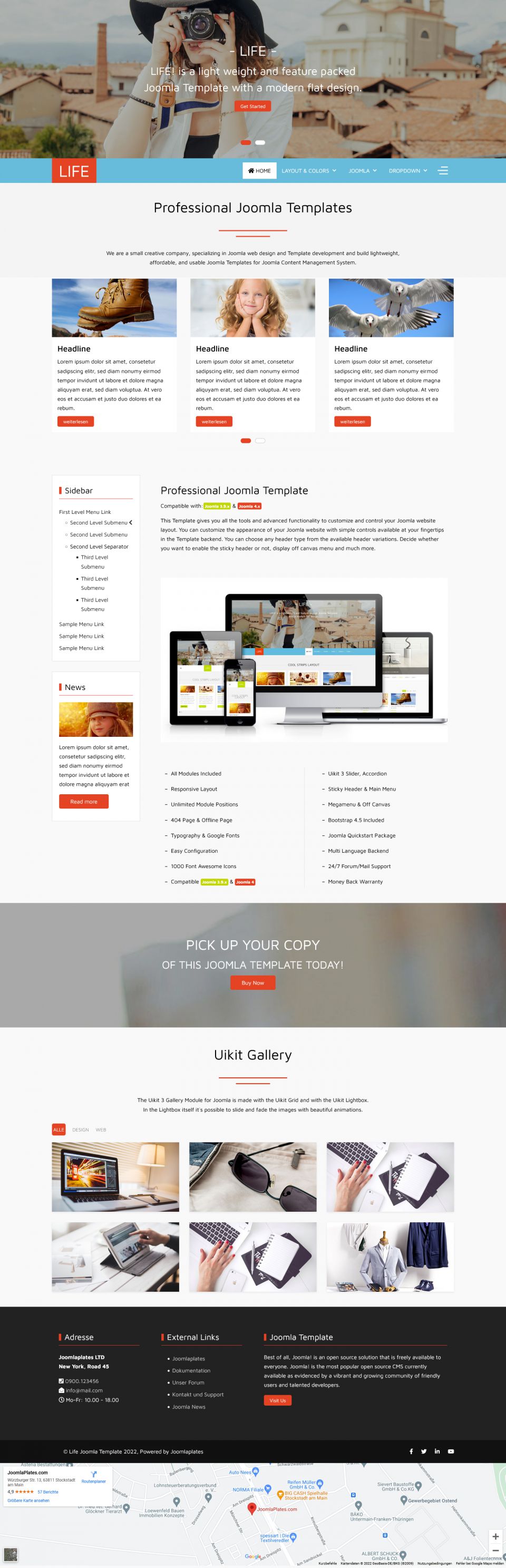 Joomla template JoomlaPlates Life