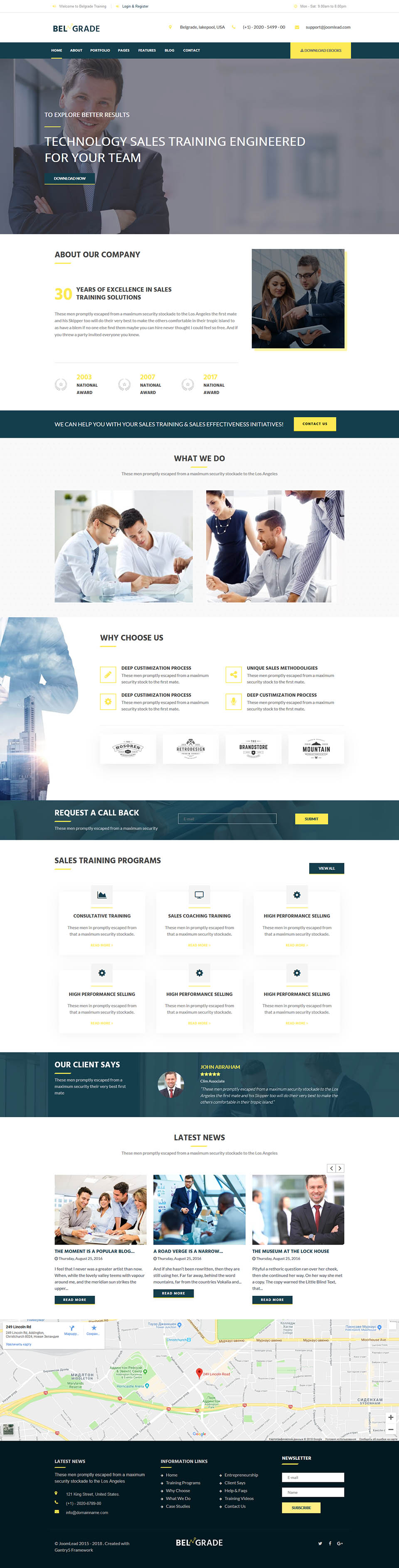 Joomla template JoomLead Belgrade