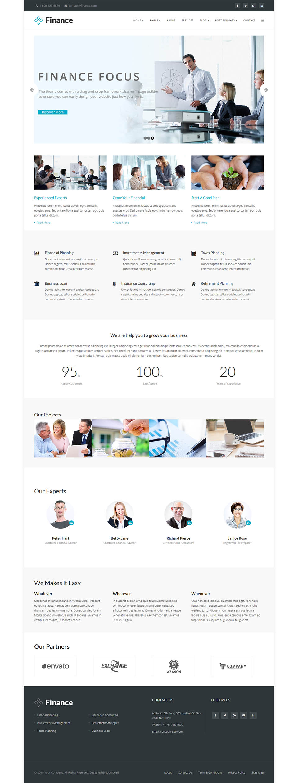 Joomla template JoomLead Finance