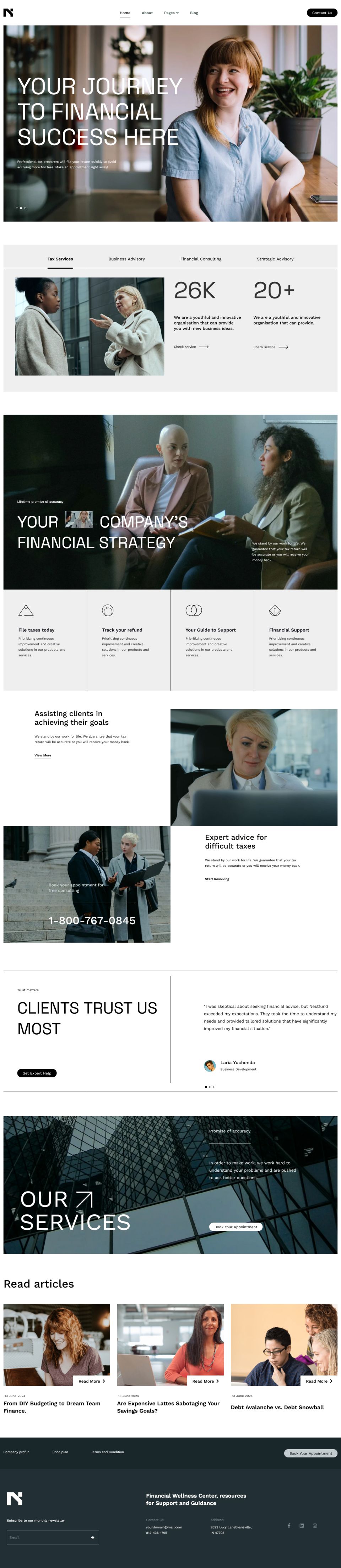 Joomla template JoomShaper NestFund